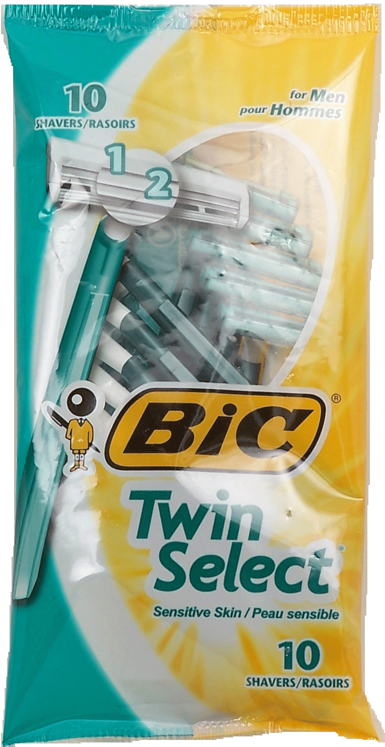 Bic TwinSelect razors, sensitive skin, for men Full-Size Picture